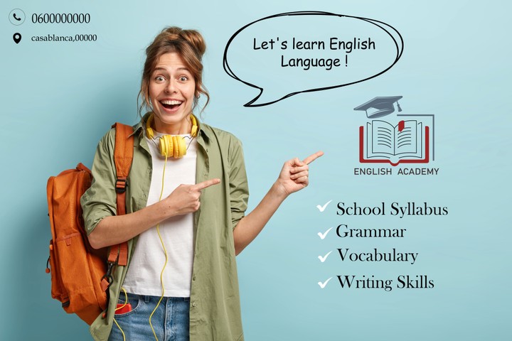 Poster English language teaching center