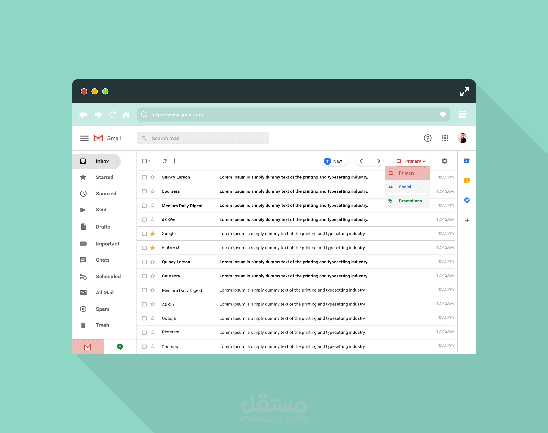 اعادة تصميم موقع جيميل|Gmail Redesign