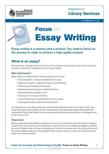 Essay Writing