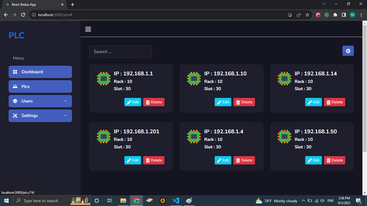 PLC Monitoring
