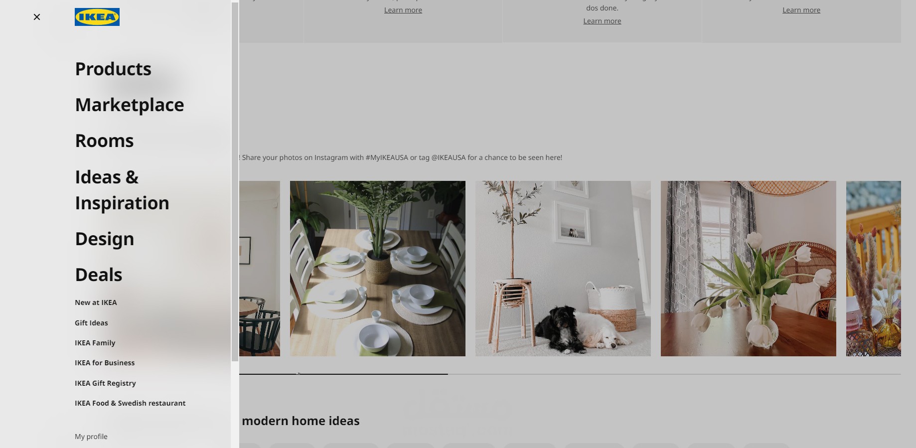 e-commerce website