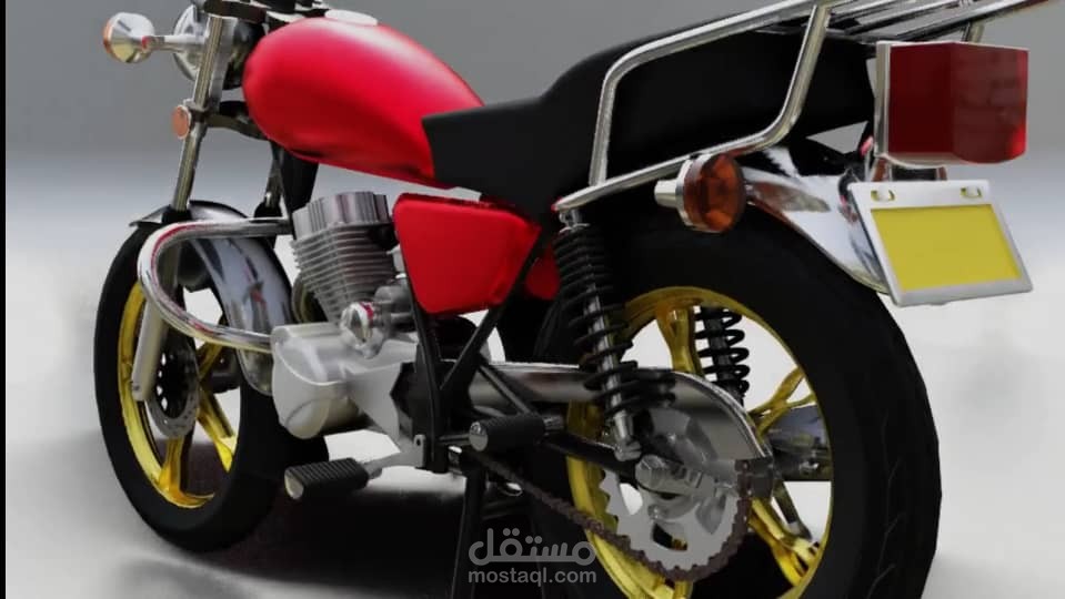 تصميم 3d فيديو دراجة نارية motorcycle china 3d model