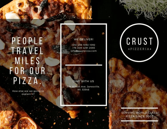 PIZZAAAAA Brochure design