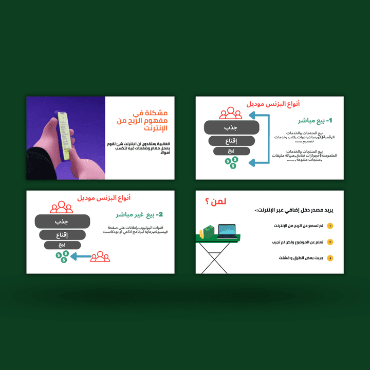 عرض تقديمي لورشة عن العمل عبر الإنترنت