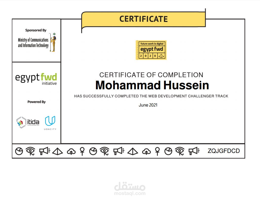 UDACITY WEB DEVELOPMENT CHALLENGER TRACK CERTIFICATE