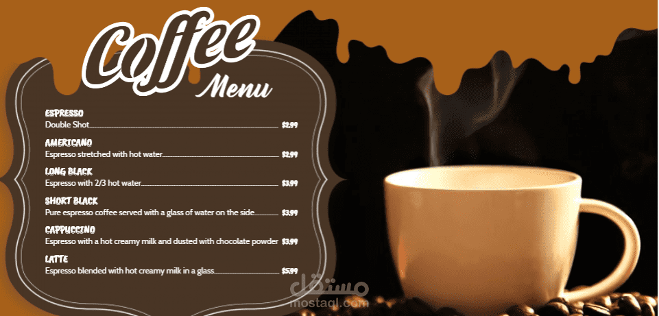 Menu Coffee Shop