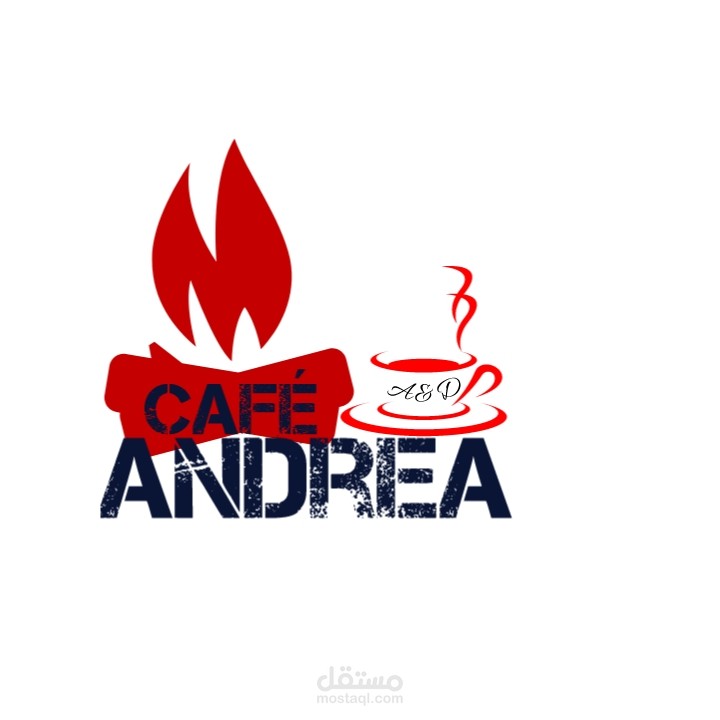 شعار لمقهى يسمى Andrea café