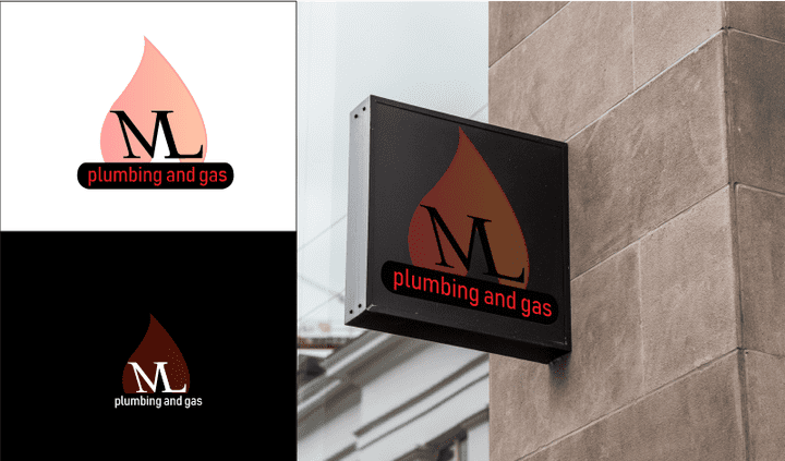 ML plumbing and gas logo