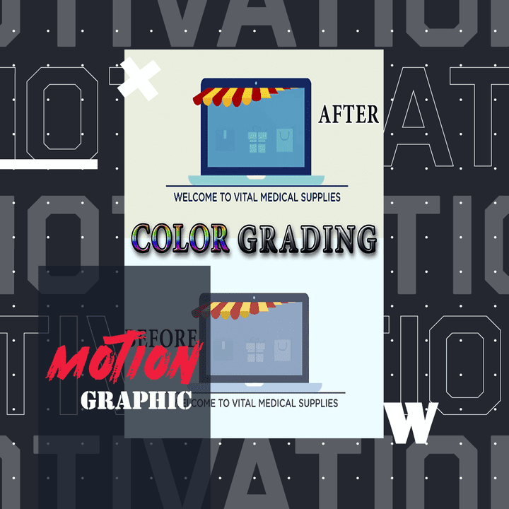 تصميم فيديو موشن جرافيك إعلاني مع color grading