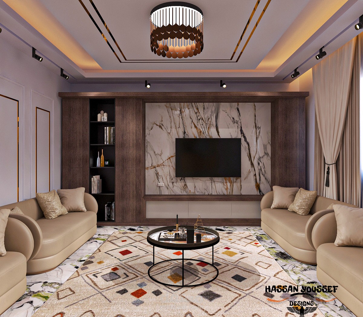 تصميم living area