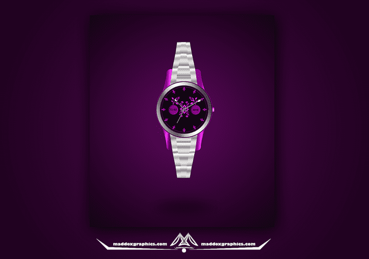 تصميم فني صناعي - تصميم ساعة يد نسائية