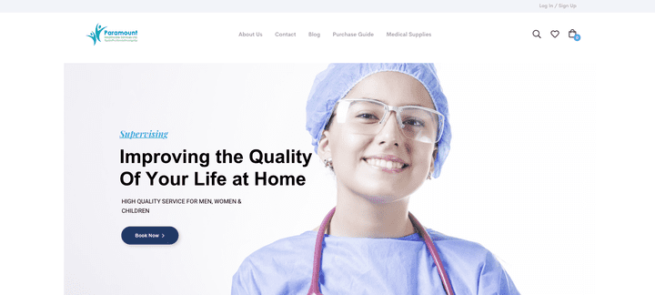 موقع منظمة Paramount الصحية
