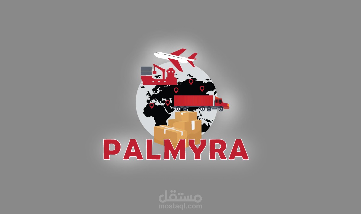 تصميم فيديو موشن جرافيك لشركة Palmyra Cargo للشحن