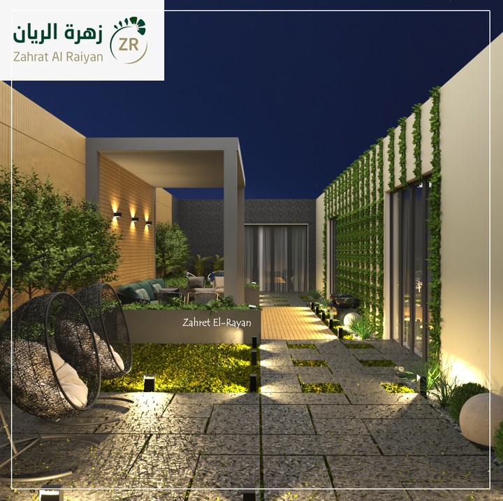 حديقة فيلا - تصميم 1