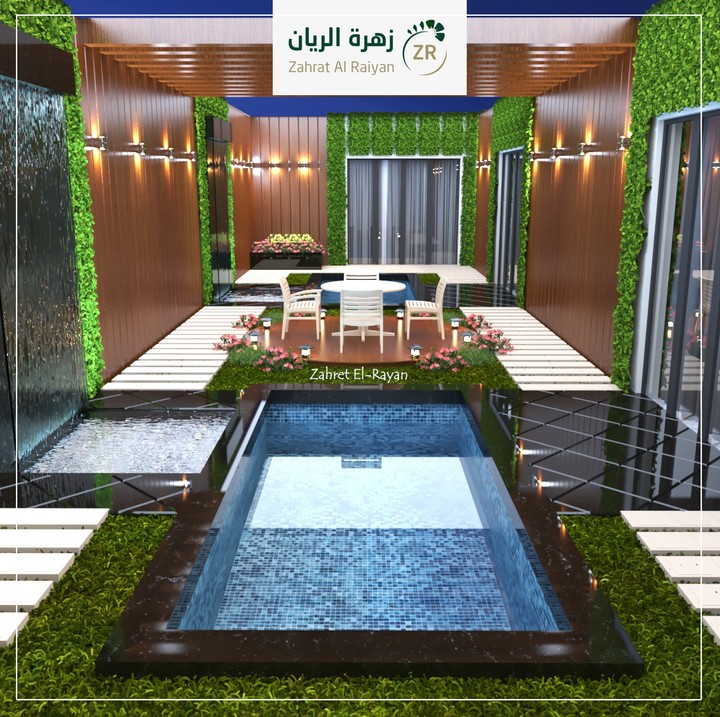 حديقة فيلا - تصميم 2