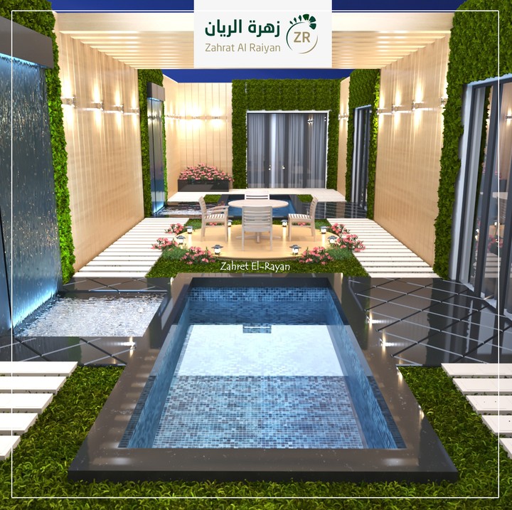 حديقة فيلا - تصميم 3