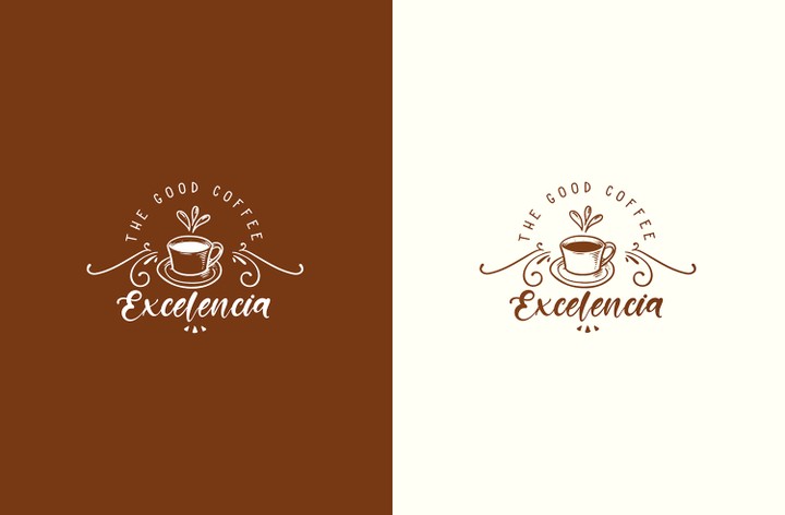 تصميم لوجو كوفي شوب Excelencia