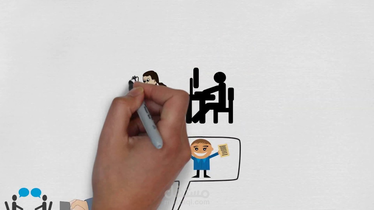 فيديو انيمشين بتقنيه الوايت بورد