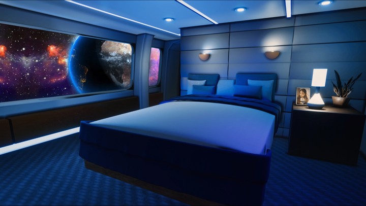Bedroom In SpaceShip