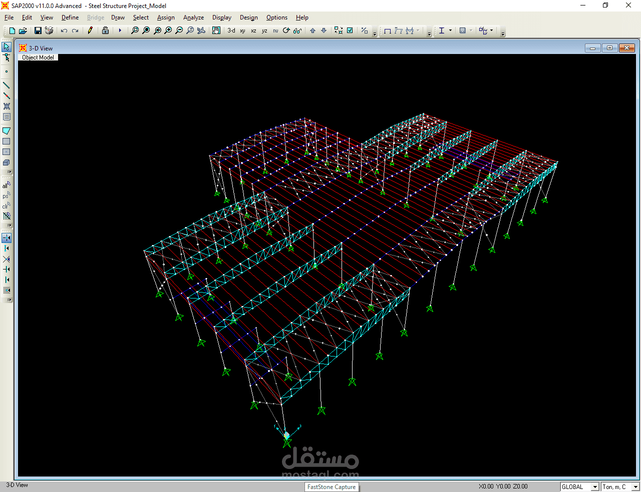 Steel Structure Analysis Using Sap2000