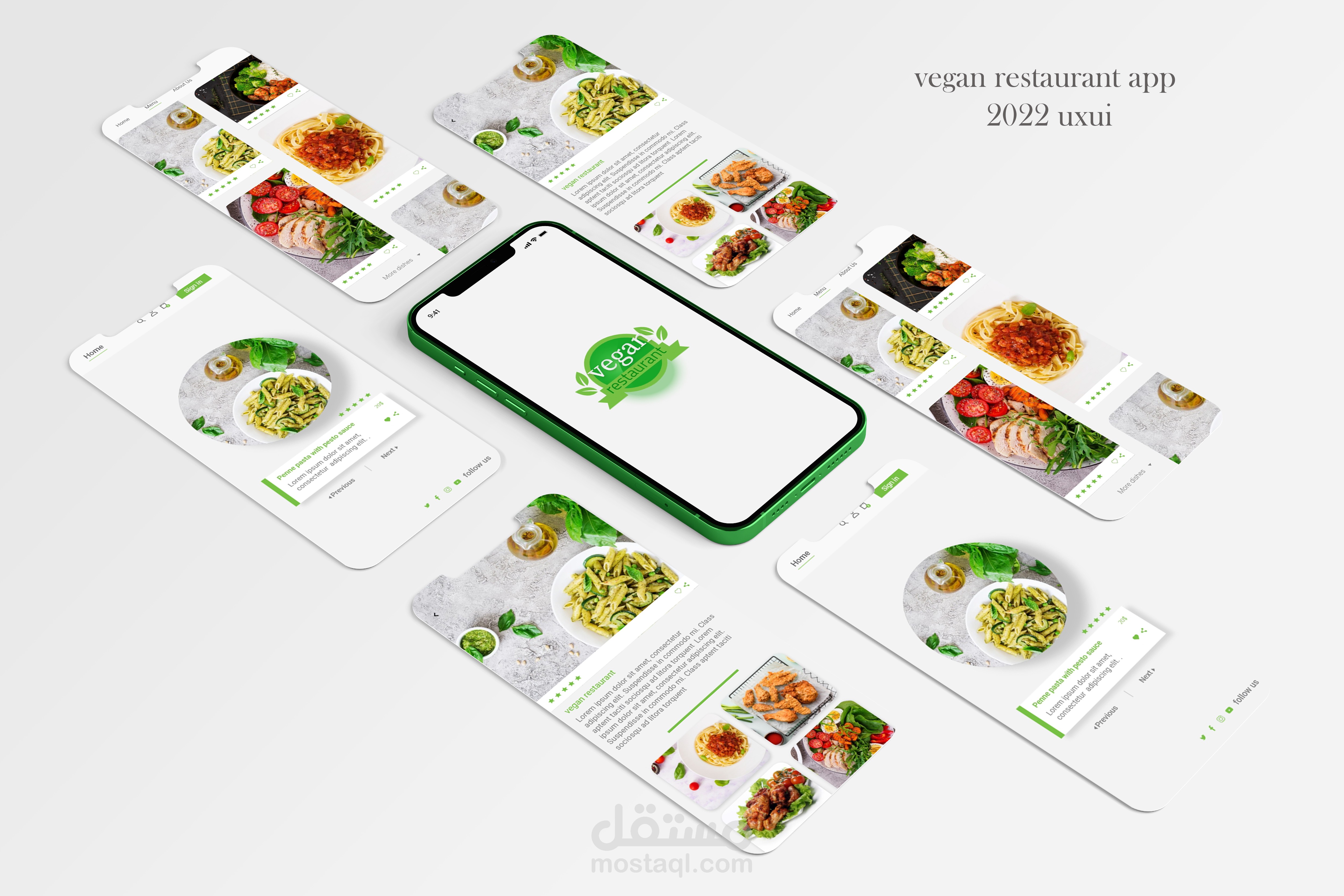 vegan restaurant app مستقل