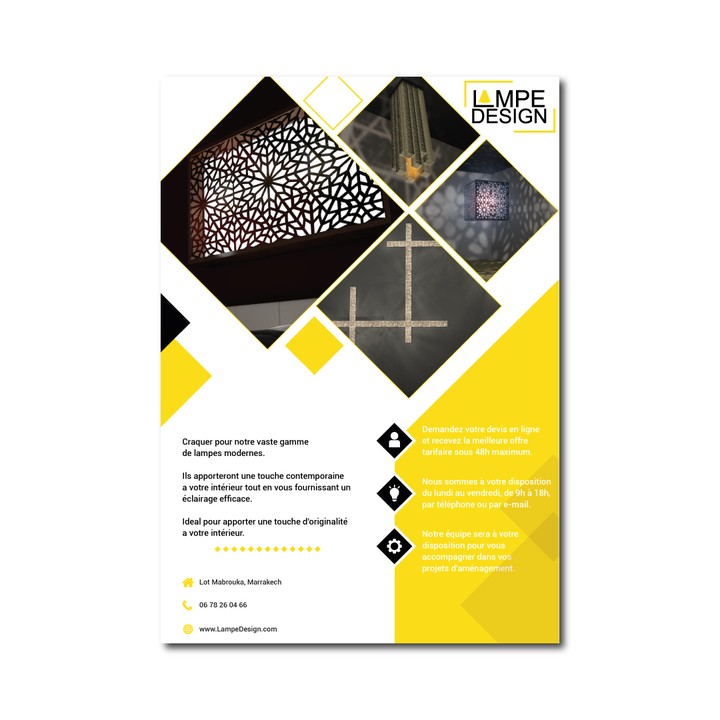 تصميم flyer ل LAMPE DESIGN