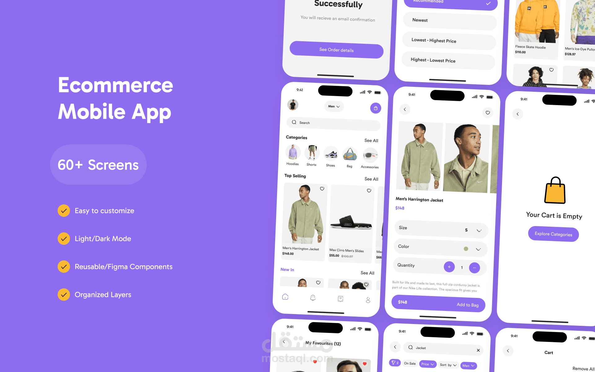 تطبيق بيع وشراء منتاجات E-commerce app