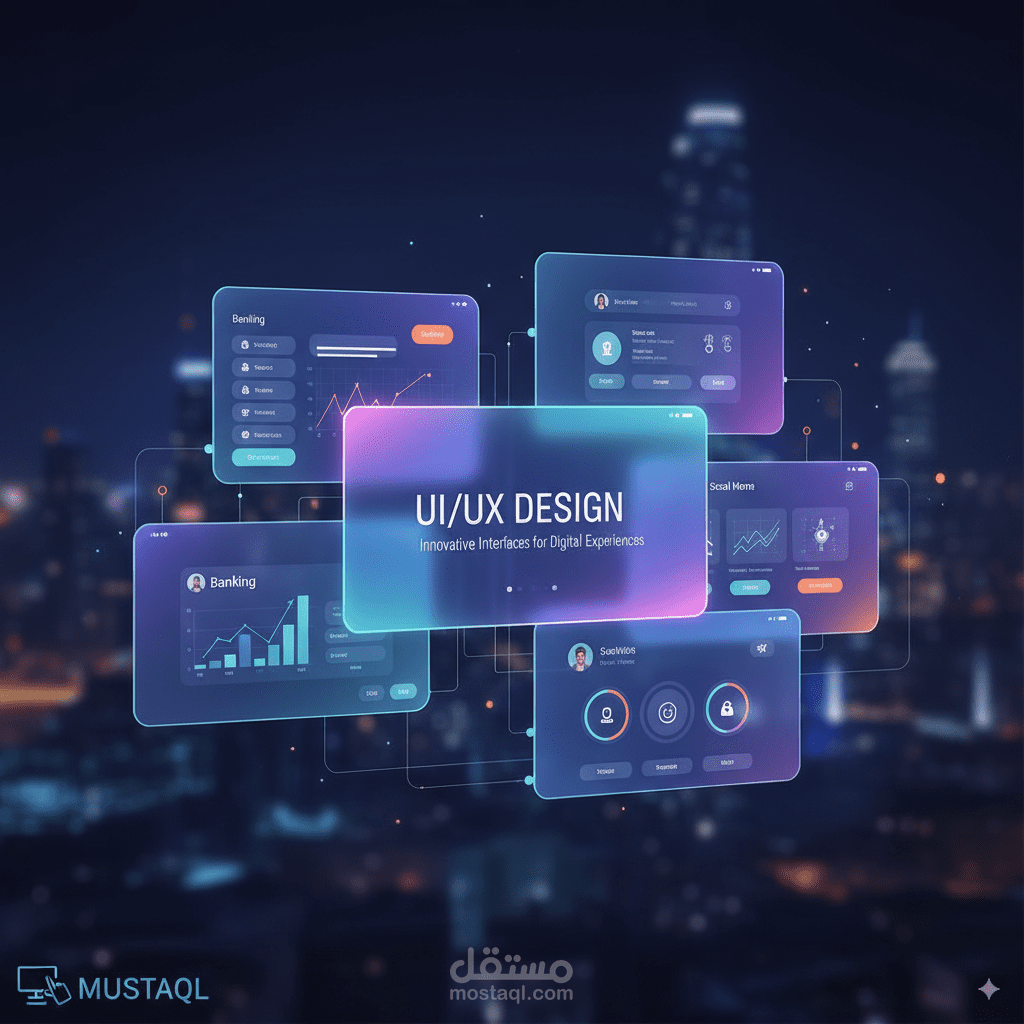 تصميم واجهات مستخدم UI/UX احترافية لتطبيقات الموبايل