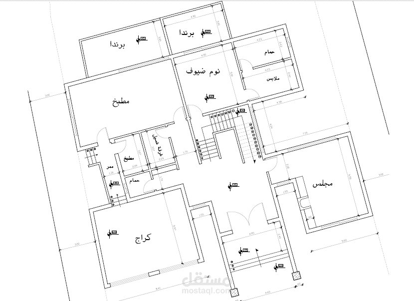 التصميم المعماري والإنشائي لفيلا سكنية في لبنان