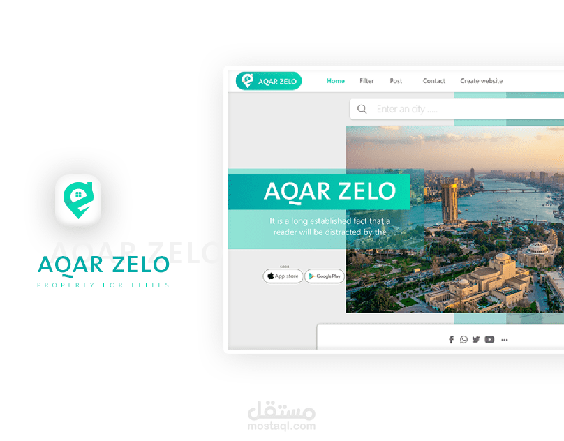 ويب سايت Aqar Zelo