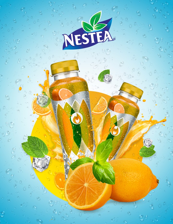 تصميم لمنتج البرتقال || Orange Drink Poster Design