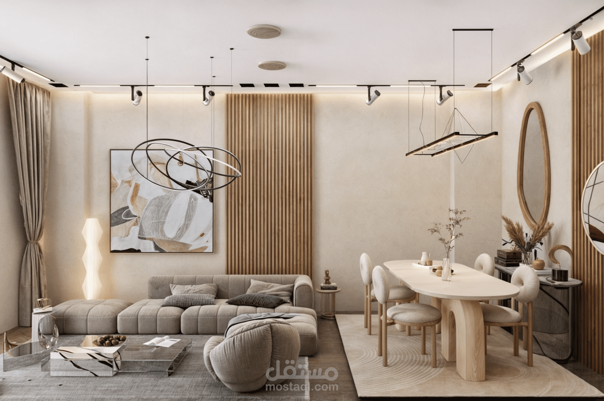 تصميم معماري وداخلي 3D بجودة عالية