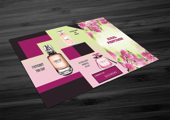 perfume brochure