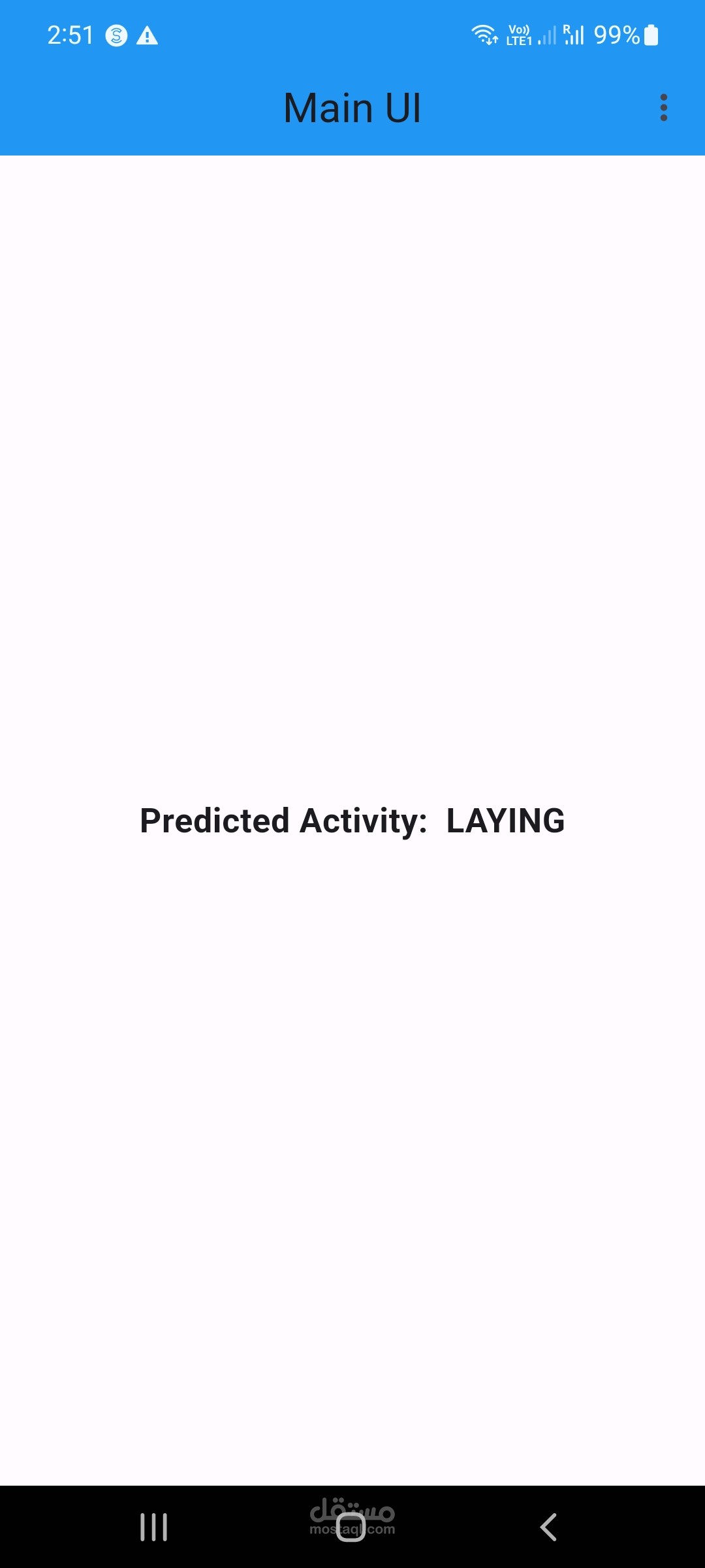 flutter mobile app for human activity recognition | مستقل