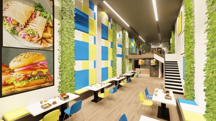 fast food restaurant interior design