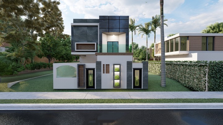 villa elevation design