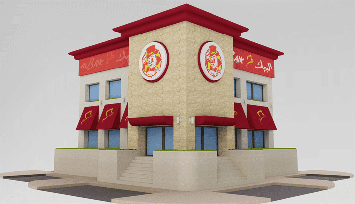 AlBaik Restaurant _ 3D Design Concept