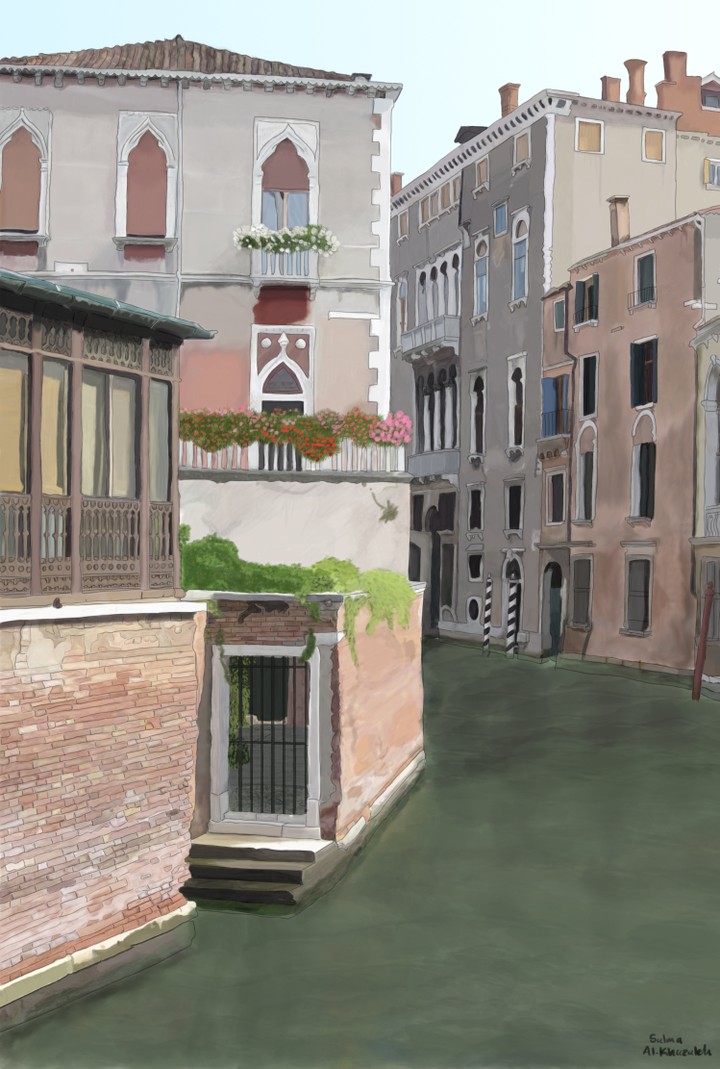 Venice Background Drawing