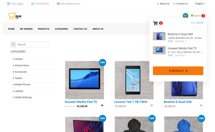 eShop Website