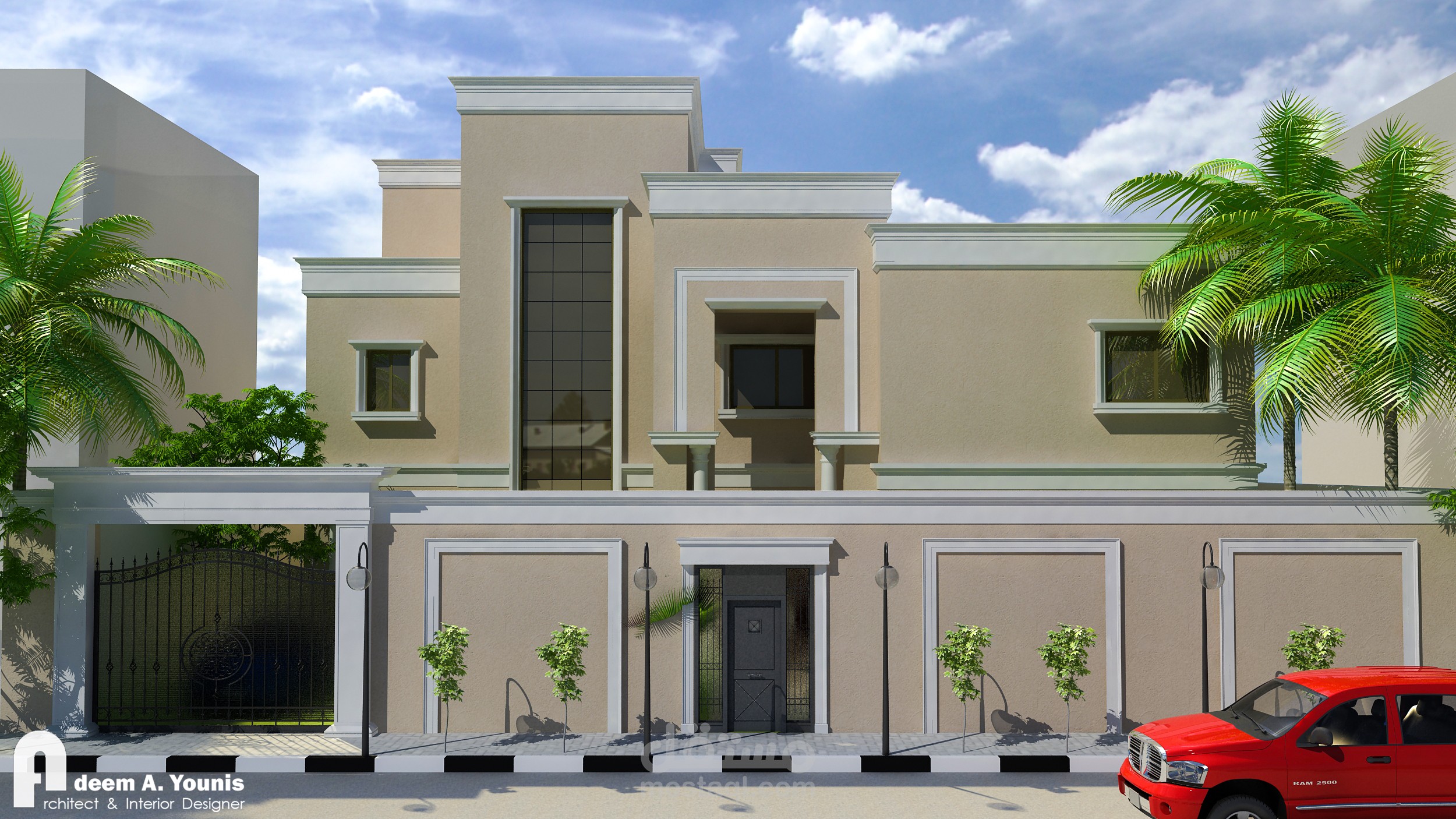 تصميم واجهات فيلا سكنية