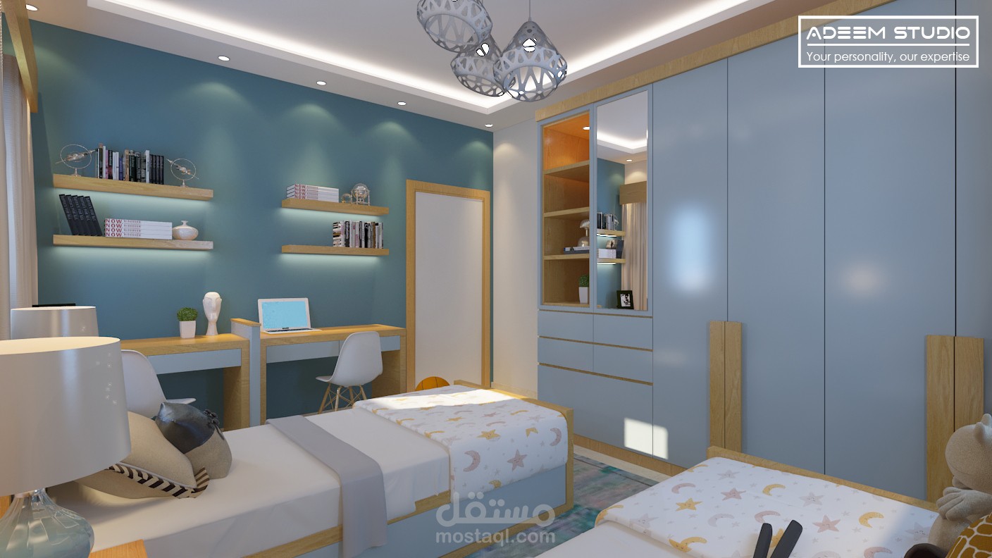 تصميم غرفة نوم أولاد