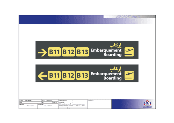 Maquette Aeroport support