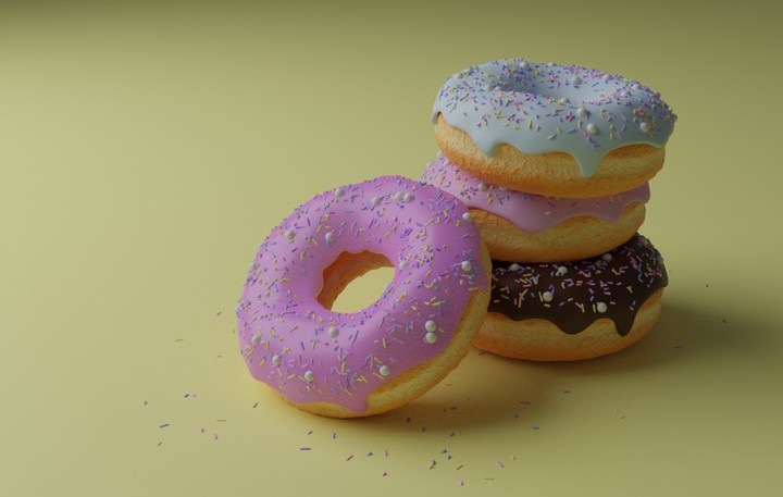 donut 3d modeling