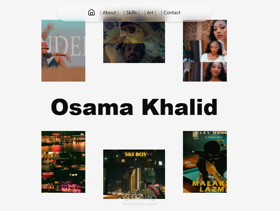 Artist simple portfolio