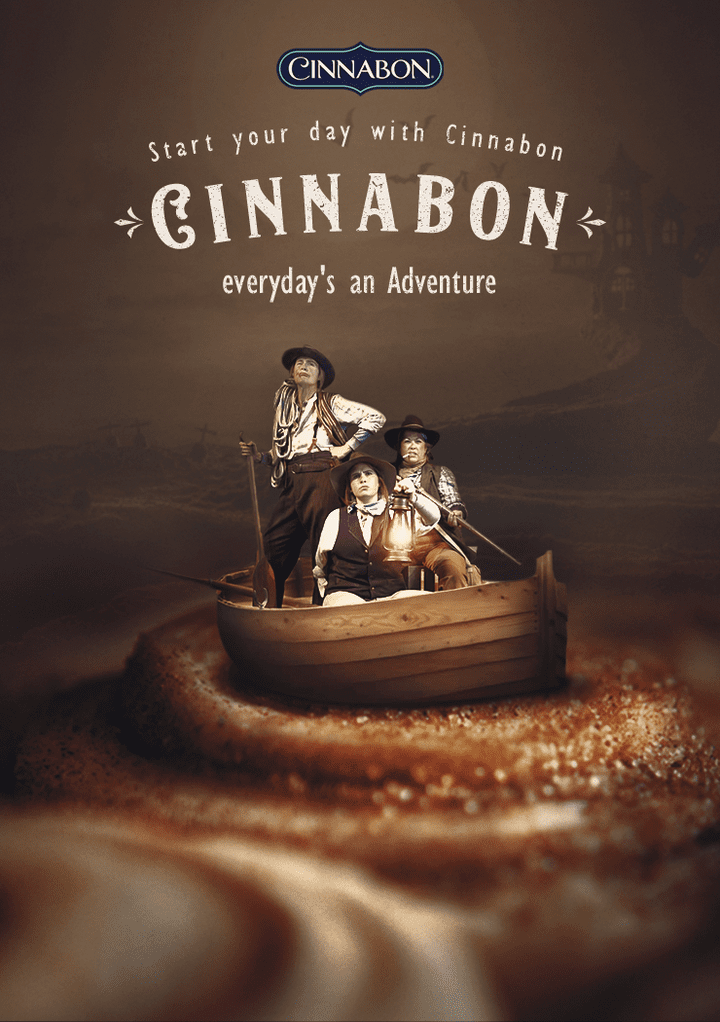 Advertising design for Cinnabon