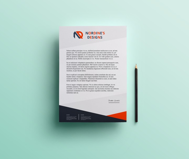 مجموعة  letterheads من تصميمي