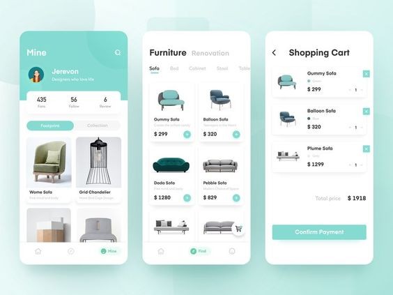 FURNITURE APP DESIGN