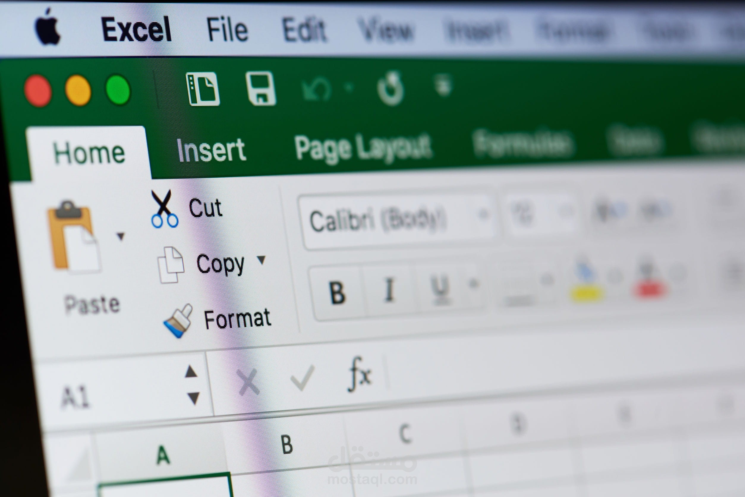إدخال البيانات في Excel