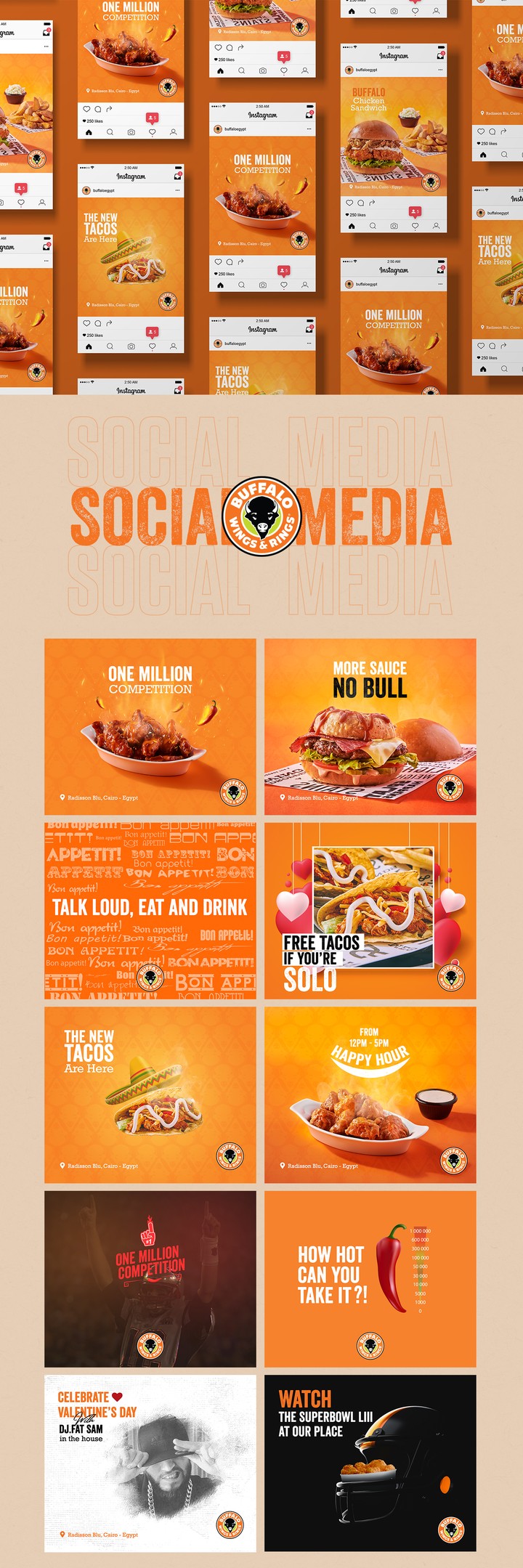 Buffalo wings and rings | Social Media Designs