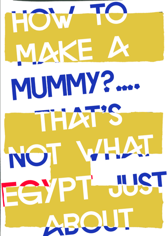 Advertising poster for egypt